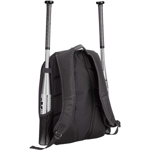 Sac à dos de baseball en nylon 50-70L grande capacité avec double porte-batte, sac de sport bleu noir avec poches en maille - Product Image 2