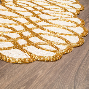 พรมปูรองจานผ้าปูรองจานผ้าปูรองจานผ้าปูรองจานแฟนซีตกแต่งงานคริสต์มาสทำมือสำหรับงานแต่งงาน - Product Image 4