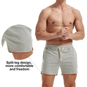 Custom Logo 100% Cotton Men's Shorts 345gsm Drawstring Sports Shorts <b>Fleece</b> <b>Joggers</b> Shorts Outdoor Casual Shorts for Men - Product Image 6