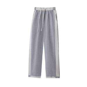 Baggy Bottoms Men's Trouser Cotton Terry Front and <b>Back</b> Stitching Terry Loose Sport New Men's Pants - Product Image 5