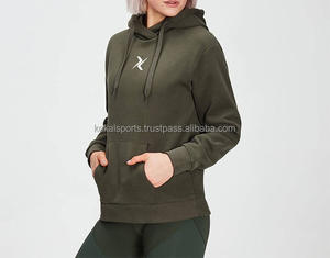 Conjunto de ropa de mujer Sudadera con capucha y pantalones de Jogger más vendidos con estampado digital de patrón sólido para la primavera - Product Image 4