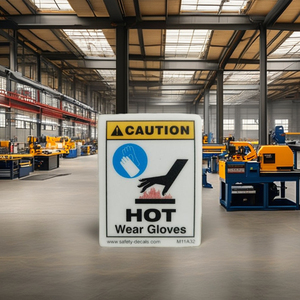 Etiqueta Adhesiva de Seguridad Industrial Contra Riesgos de Calor, Señal de Precaución para Advertencia de Seguridad en Máquinas y Protección en el Lugar de Trabajo - Product Image 3