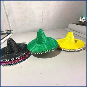 Sombrero Mexicano de Paja con Bordado a Mano de Alta Calidad, Estilo Nuevo, Divertido para Fiestas en la Playa, Color México - CARYLN - Product Image 3