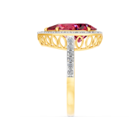 Bague en or massif 14K 9K 10K 18K avec pierre précieuse de laboratoire 7 carats certifiée IGI, fabricant de bijoux fins éthiques RJC ODM OEM, vente en gros E201341