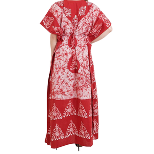 Flowy cotton <b>kaftan</b> <b>dress</b> with side slits for an elegant look - Product Image 6