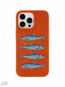 Handmade Custom Gift <b>Navy</b> Blue Phone Case with Glass Bead Embroidery Rectangular Shape Flower Theme Textile Craft <b>Accessory</b> - Product Image 5
