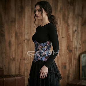 Custom Design <b>Underbust</b> Steelboned Curvy Waist Training And Fashion Corset With Busk Closure - Product Image 3