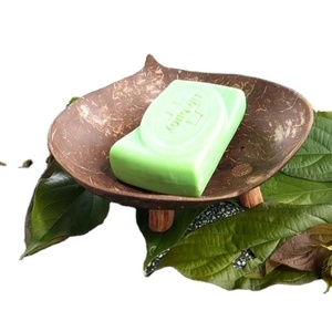Porte-savon en coquille de noix de coco de haute qualité, origine Vietnam, artisanat naturel de haute qualité, plateaux à savon - Product Image 2
