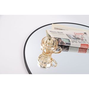 Specchio da Parete Rotondo Nero da 24 Pollici con Cornice in Metallo, Specchio Circolare da Bagno, Stile Moderno - Product Image 5