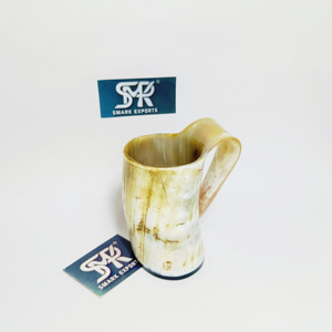 Jarra de Cerveza Rústica Premium de Cuerno Africano, Hecha a Mano, Acabado Natural, Ecológica, Ideal para Regalos, Celebraciones y Exhibición, 5 Pulgadas - Product Image 4