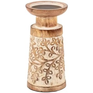 Portavelas de Madera Rústico, Candelabro de Lujo para Mesa de Comedor, Eventos y Decoración del Hogar - Product Image 6