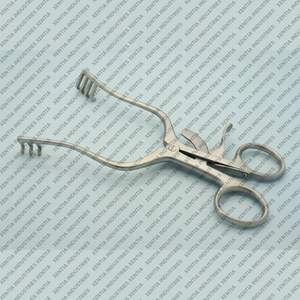 Rétracteur auto-serrant Weitlaner de qualité OR 6.5 avec rétracteur chirurgical à pointes émoussées 3×4, instrument orthopédique et chirurgical général - Product Image 4