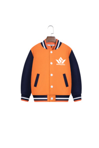 เสื้อแจ็คเก็ตวาร์ซิตี้แบบยูนิเซ็กซ์ ผ้าฟลีซ สีพื้น ติดกระดุมด้านหน้า พิมพ์ลายแบบรีดร้อน ปกคอพับ ทรงปกติ เสื้อคลุมสำหรับฤดูใบไม้ร่วง - Product Image 3