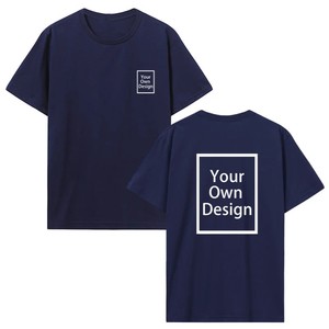 Camiseta Negra Personalizada de Manga Corta para Hombre con Diseño Impreso en la Parte Delantera y Trasera, Corte Regular, Cuello Redondo, Algodón Jersey, Ropa Casual OEM ODM - Product Image 4