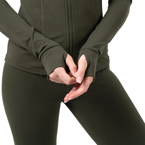 Nude Feeling Plus Size Women's Yoga Set <b>Flared</b> <b>Leggings</b> Zipper Jacket High Waist Two Piece Activewear Sportswear Polyester/Nylon - Product Image 4