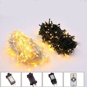 LZ <b>LED</b> Christmas String Outdoor IP44 Waterproof Warm White Fairy Twinkle <b>Lights</b> Plug <b>Tree</b> Classroom Wedding Decorations 10M - Product Image 1