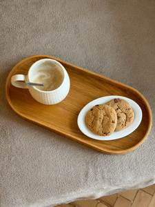 Bandeja de Servir de Madera Ecológica Hecha a Mano con Asas, Juego de 3, Versátil para Cocina, Mesa de Café, Sala de Estar, Decoración para Fiestas - Product Image 6