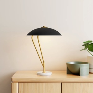 Lámpara de Mesa Clásica de Latón Macizo con Pantalla Plegada, Iluminación Tradicional para el Hogar - Product Image 2