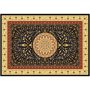 Alfombra Persa de Lujo Hecha a Mano, Alfombra de Lana Ecológica Antideslizante, Lavable, Moderna, Abstracta, Vintage, Boho, Cuadrada, de Pelo Medio para - Product Image 6