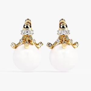 Moissanite Diamond Stud <b>Earrings</b> with Screw <b>Back</b> Certified Brilliant Round Cut Iced Out Cute Luxury <b>Earrings</b> Set for Women's - Product Image 5