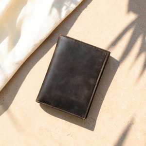 B2B Wholesale Genuine Leather Fashion Passport Holder Travel <b>Wallet</b> Daily Use Custom Logo <b>RFID</b> <b>Blocking</b> PTH-0101 - Product Image 2