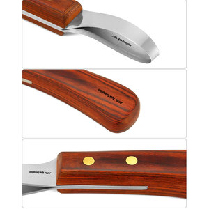 Premium Stainless Steel Hoof Knife Ergonomic Handle Loop Design Reusable Professional Farrier Equipment for Horses - Product Image 4