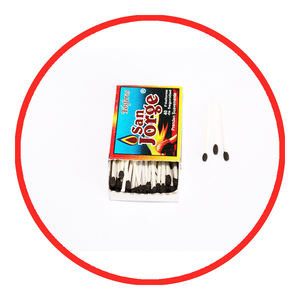 200 rellenos más vendidos, cerillas de seguridad de cera en caja de cartón Premium con logotipo privado, calidad de exportación desde la India - Product Image 2