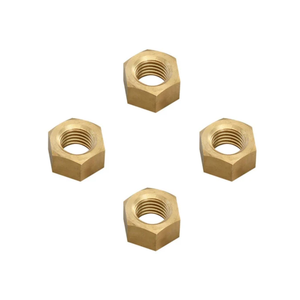 น็อตทองเหลืองคุณภาพสูงพร้อมเกลียวที่แม่นยำ เหมาะสำหรับการประกอบอุปกรณ์อุตสาหกรรม เครื่องจักรกล และอุปกรณ์ไฟฟ้า - Product Image 1