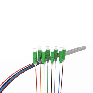 Baja pérdida de inserción FTTH 1M Cable de fibra 1x8 Divisor óptico Mini acero Tude tipo PLC Splitter con LC APC - Product Image 6