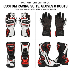 Traje de Cuero Personalizado para Motociclismo de Competición, Equipo de Protección para Moto, Ropa de Motociclista para Días de Pista, Venta al por Mayor OEM, Cuero Vacuno Ventilado - Product Image 4
