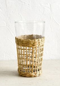 Natural Water Hyacinth Tumbler Glass Holder For Eco Friendly Kitchen Organization And Tabletop Display Use - Product Image 5