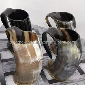 Juego de Jarra Vikinga de Cuerno Orgánico Ecológico Hecho a Mano de Primera Calidad, Pulido y Duradero, SMARK EXPORTS, para Celebraciones y Decoración del Hogar - Product Image 1