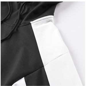 Survêtement d'été pour homme en molleton 100% coton respirant avec capuche, taille élastique, poches latérales, style décontracté longueur intégrale - Product Image 5