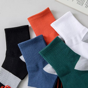 Ankle <b>Socks</b> Men Women Cotton Breathable Knitted Sport Low Cut Crew <b>Socks</b> Green Gray Orange Summer Casual Wear 5 Pairs - Product Image 6