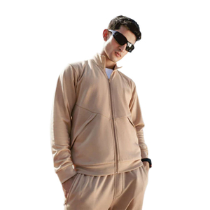 Survêtement de sport décontracté à capuche pour homme, respirant et léger, idéal pour la course, avec taille élastique, 100 % coton - Product Image 1