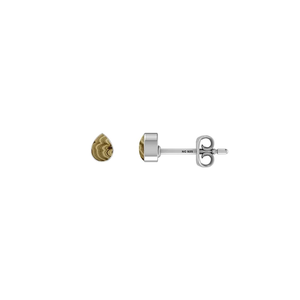 925 Silver Schalenblende Natural Pear Oval Shape Butterfly Lock Stud <b>Earrings</b> Classic Style Bezel Setting Wedding Pack 4 Pairs - Product Image 2