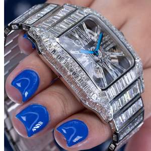 Reloj de Alta Calidad Personalizado con Diamantes Cultivados en Laboratorio, Estilo Hip Hop, Regalo para Hombre - Product Image 3