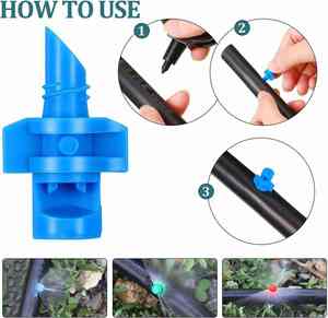 Arroseur en plastique d'un demi-pouce pour l'arrosage ciblé des jardins agricoles et l'irrigation par pulvérisation sur les champs et les zones de culture - Product Image 3