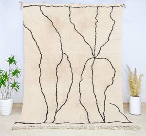 Beni Ourain-alfombra Azilal para sala de estar, 100% hecha a mano, auténtica, marroquí, grande - Product Image 4