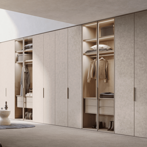 JY Project Customized Modern Bedroom <b>Wardrobe</b> Particle Board Closet Modular Closet System Storage Cabinet - Product Image 4
