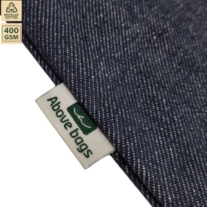 กระเป๋าผ้าเดนิมชายหาด 400 GSM ขนาด 38x41x8 ซม. รับทำโลโก้ตามสั่ง ขายส่ง OEM แบรนด์ส่วนตัว สั่งซื้อจำนวนมาก รุ่น SNC48 ใช้ซ้ำได้ - Product Image 4