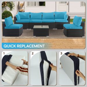Cuscini di Ricambio Profondi per Mobili da Esterno, Cuscini Premium per Patio e Giardino - Product Image 2