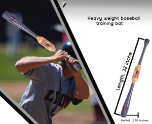 32" / 39 oz Grey Heavy Weight Two Handed <b>Baseball</b> & Softball <b>bat</b> with Maple Wood for to Improve Strength BY NAQQASH SPORTS - Product Image 6