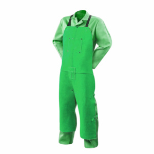 Best Performance Cowhide Split Leather CE Certified Welding Pant Industrial Safety <b>Fire</b> Resistant Oil Resistant Adjustable Waist - Product Image 3