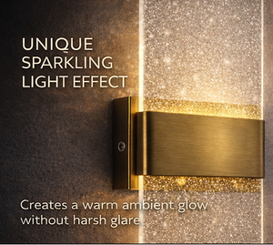 CG-005G-2 Outdoor/Indoor LED Wall Lamp with Sparkling <b>Light</b> Effect Acrylic <b>Shade</b> - Product Image 2
