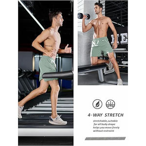 Pantalones Cortos Deportivos Resistentes para Hombre, para Gimnasio, Secado Rápido, Ligeros, Transpirables, Elásticos y Resistentes a la Abrasión - Product Image 4