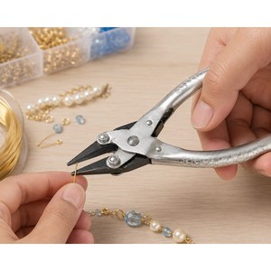 Pince à bec de canard à mâchoires parallèles, mâchoires lisses ou dentelées, 140 mm, outil de précision pour la fabrication de bijoux, ZetomedPro - Product Image 4