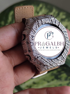 นาฬิกา Pragalbh Jewels ประดับเพชรโมอิสซาไนต์แบบเต็มหน้าปัด ตัวเรือนสแตนเลสสตีล สำหรับผู้ชาย สุดหรู - Product Image 4