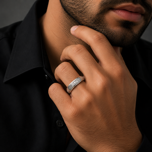 Namivaa Other Geometric Pattern Men's Vintage Band <b>Celtic</b> Style Wedding Party Jewelry - Product Image 1