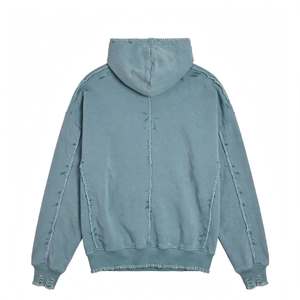Sudadera con Capucha para Hombre, Estilo Deportivo, Transpirable, 100% Algodón Tejido, 340 GSM, Invierno, Último Modelo, Color Sólido, Personalizable - Product Image 6